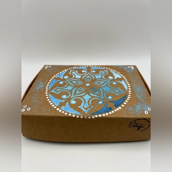 Bohemian Chic Jewelry Gift Set with Hand Painted Box - Unique Christmas Gift Box - Picture 7 of 16